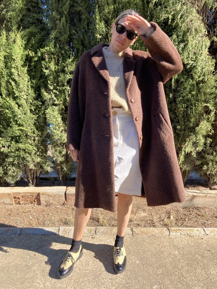 abrigo vintage mohair