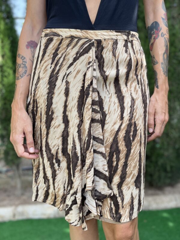 Falda estampado tigre años 90