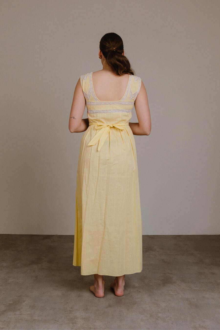 Vestido lencero de batista años 40 “Bernarda” - Imagen 4
