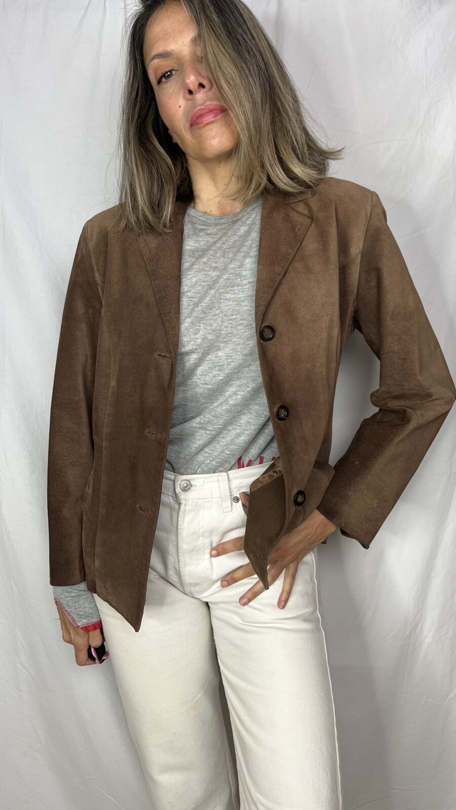 Chaqueta de Ante Vintage Años 90 - Hecha en Valencia - Imagen 6