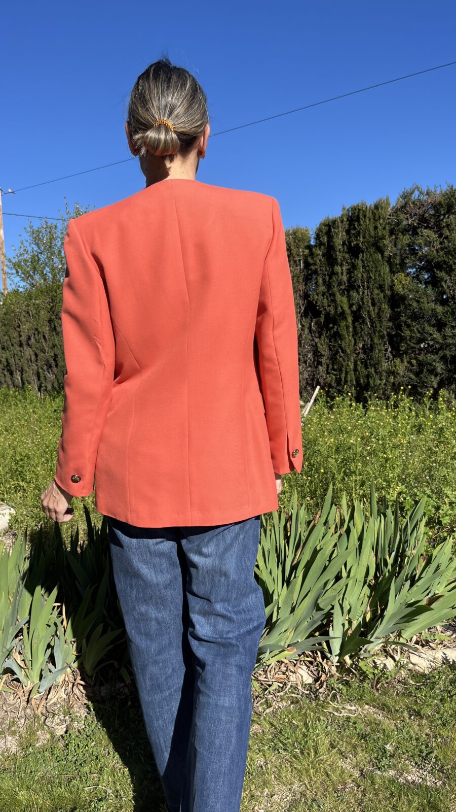 Blazer Vintage Años 80 en Coral Fabricada en Madrid - Imagen 11
