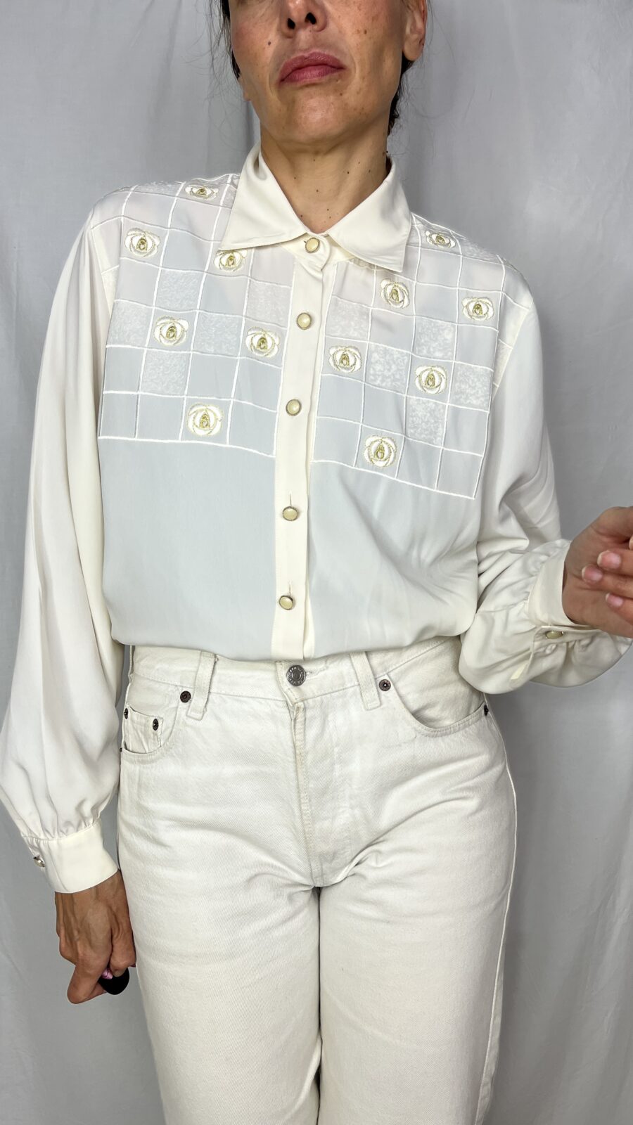 Camisa Vintage Blanca Años 90 - Imagen 7