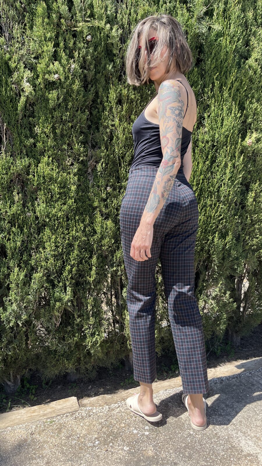 Pantalón de Cuadro Pequeño Años 90 Fabricado en España - Imagen 6