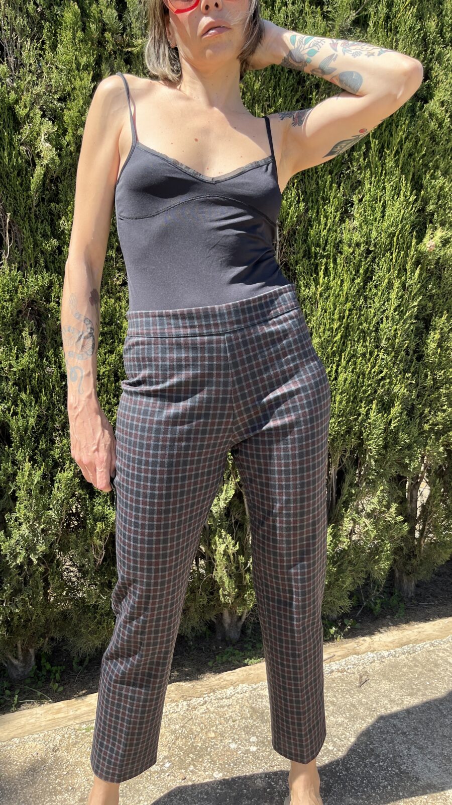 Pantalón de Cuadro Pequeño Años 90 Fabricado en España - Imagen 7