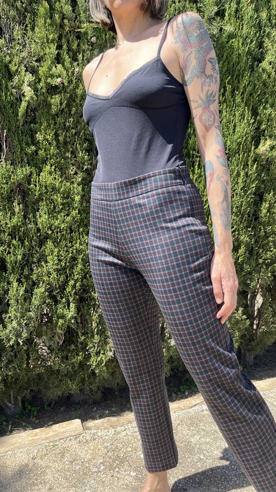 Pantalón de Cuadro Pequeño Años 90 Fabricado en España - Imagen 5