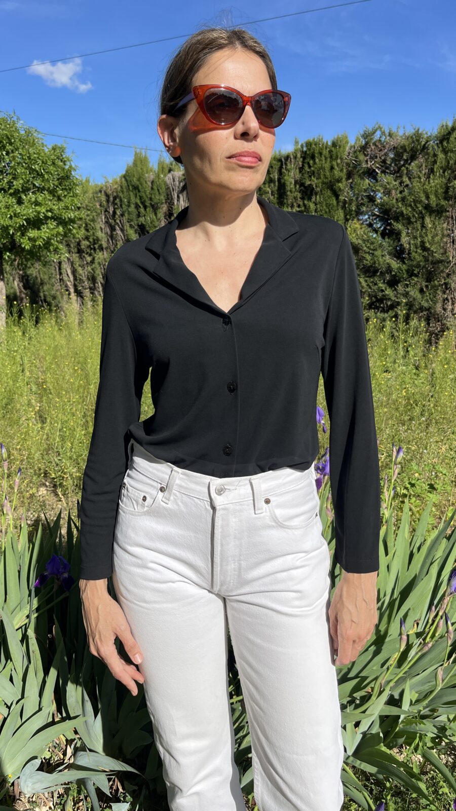 Camisa de Punto Sintético Negra Escorpión Años 90 - Imagen 6