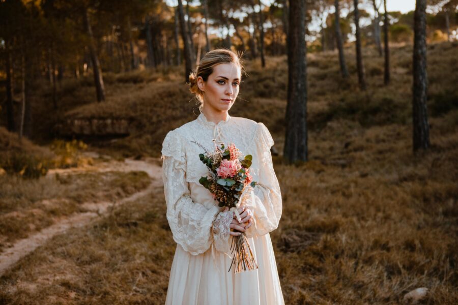 Vestido novia seda “Victoria” (Pronovias vintage) - Imagen 4