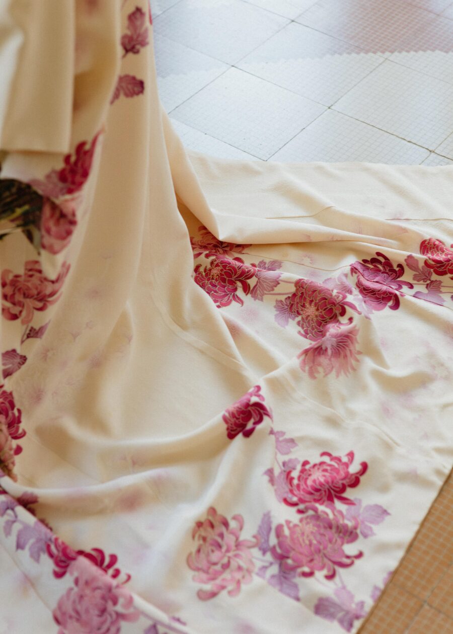 Kimono Vintage Japonés Años 60 “Haruka” - Imagen 4