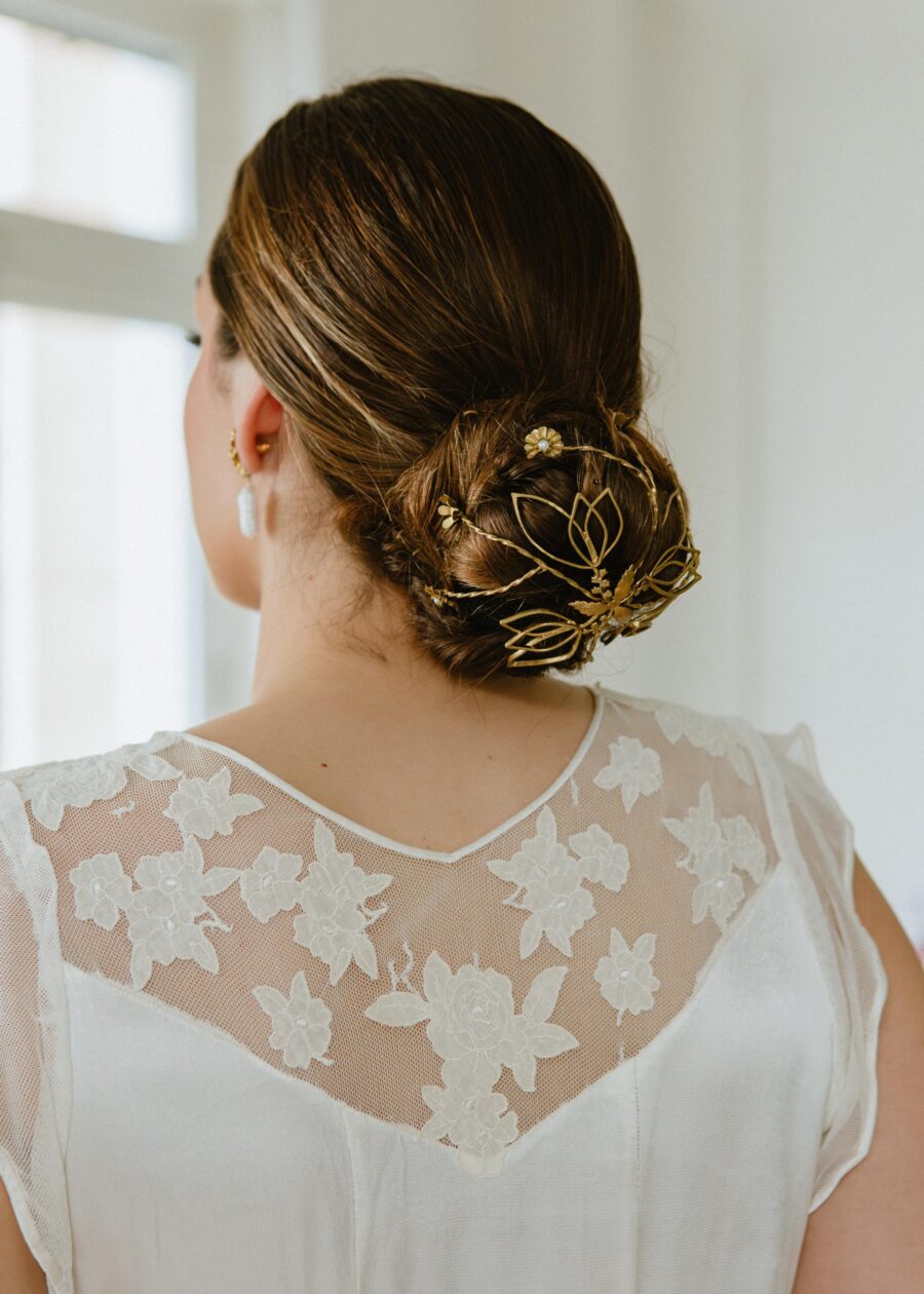 Vestido Lencero "Providencia" de Principios del S.XX en Raso con Canesú Bordado - Imagen 6