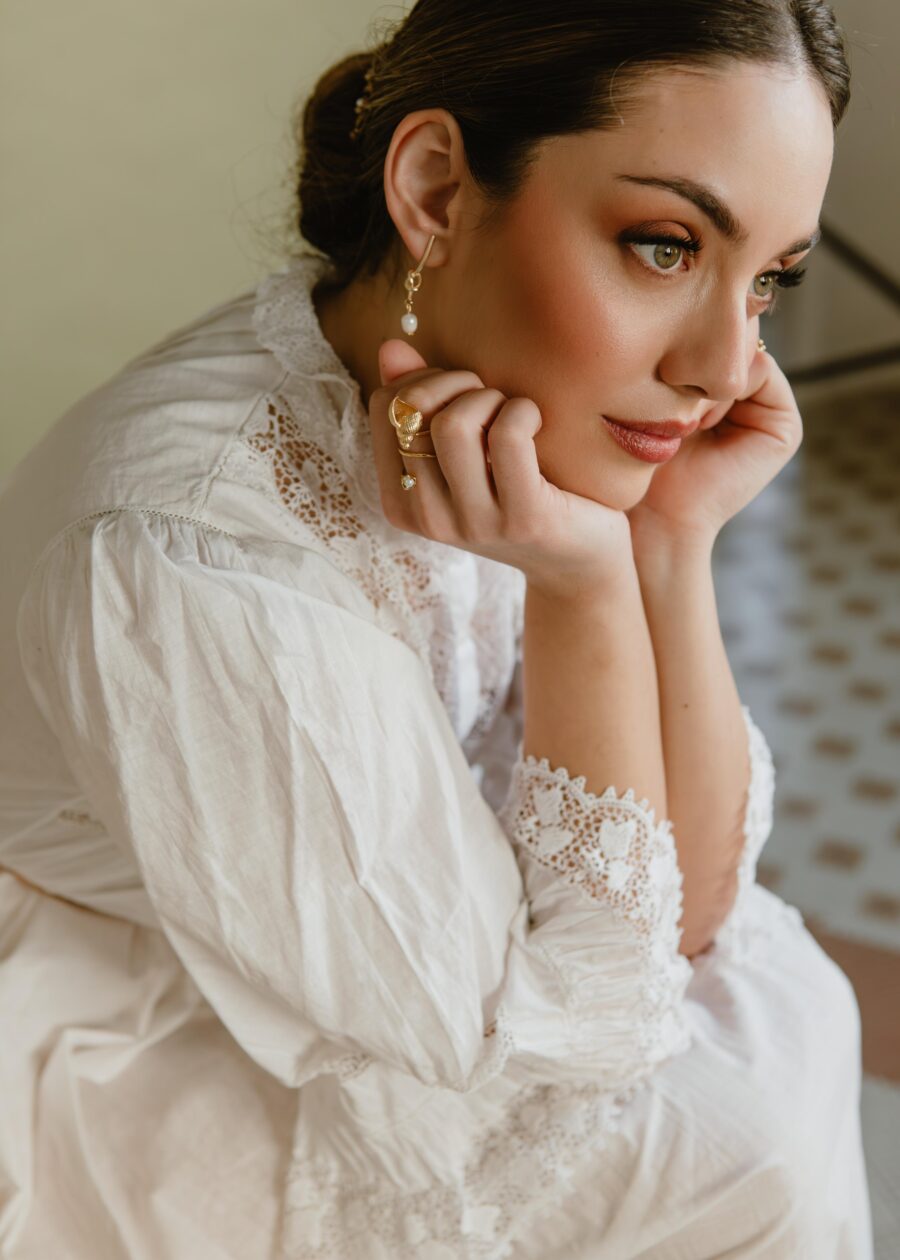 Vestido Lencero "Engracia" de Algodón con Encajes de Principios del Siglo XX - Imagen 9