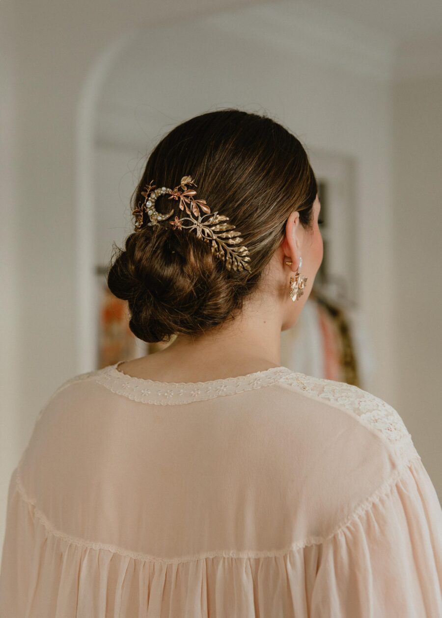 Vestido Lencero "Juliana" de Principios del S.XX en Muselina con Encajes de Algodón Bordado - Imagen 12