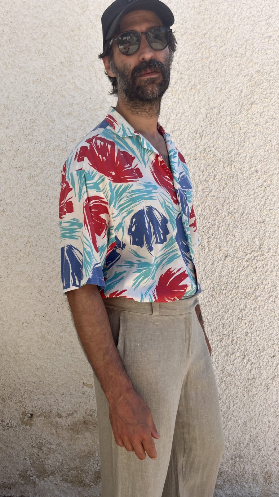 Camisa Unisex Vintage Años 80 de Algodón con Estampado Pincelado - Imagen 7