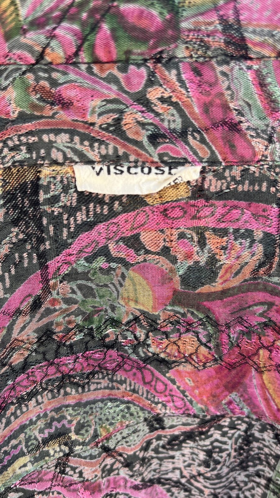 Camisa Vintage de Viscosa con Estampado Cachemira Multicolor - Imagen 12