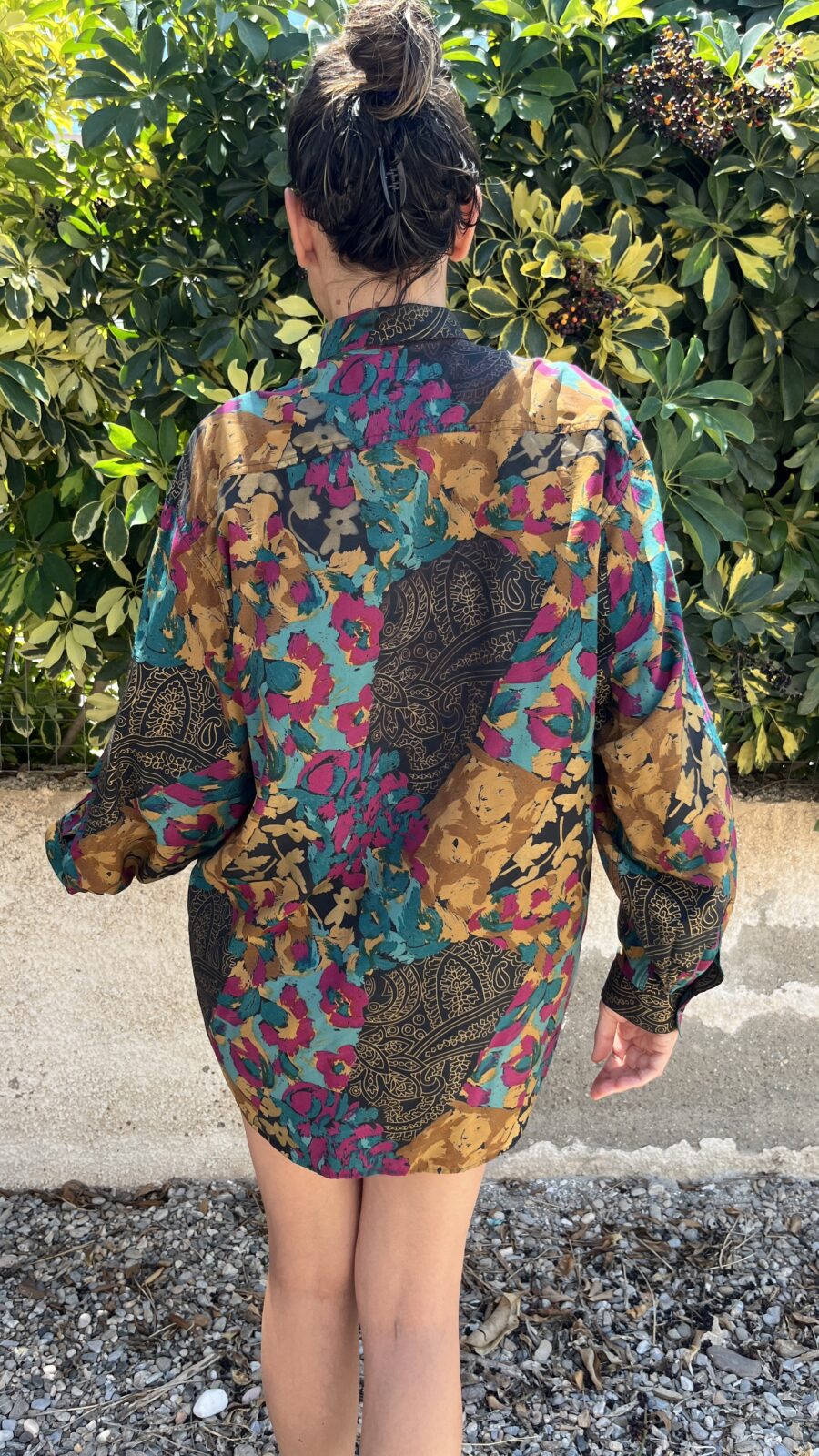 Camisa Vintage “Mango” Años 90 con Estampado Floral y Paisley - Imagen 10
