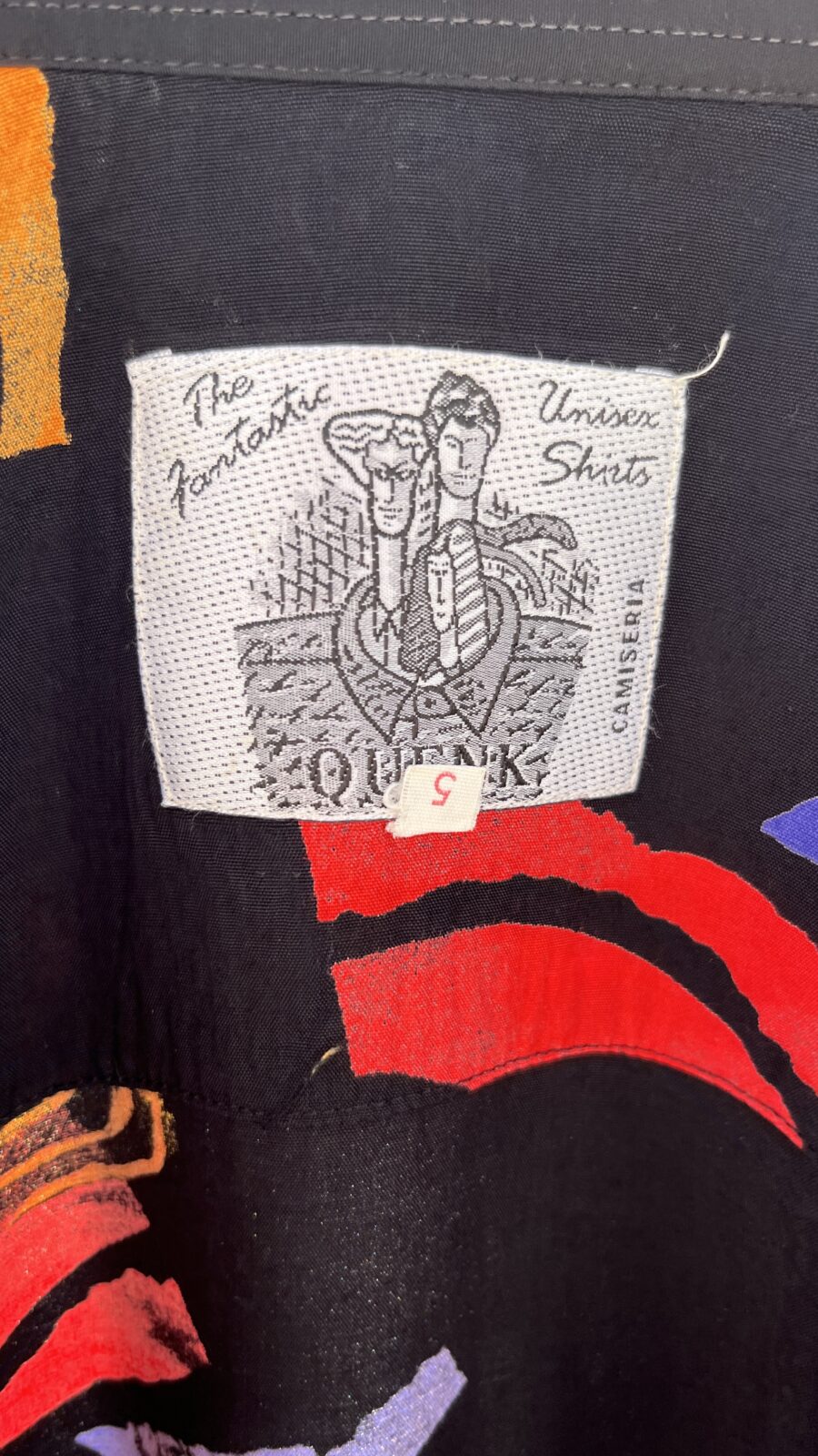 Camisa Vintage Negra Estampada “La Ruta”– Años 80 - Imagen 15