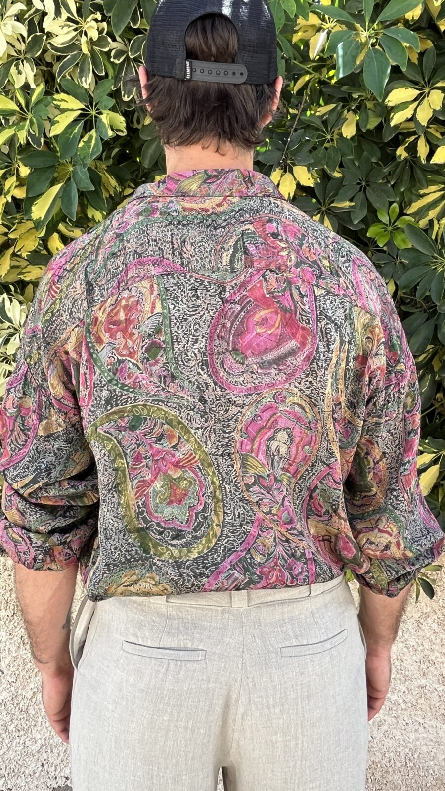 Camisa Vintage de Viscosa con Estampado Cachemira Multicolor - Imagen 11