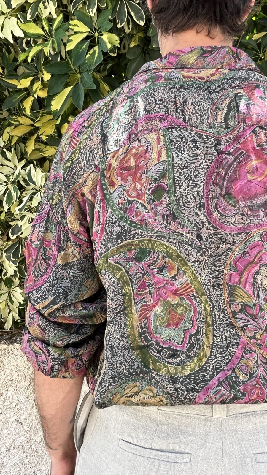 Camisa Vintage de Viscosa con Estampado Cachemira Multicolor - Imagen 10