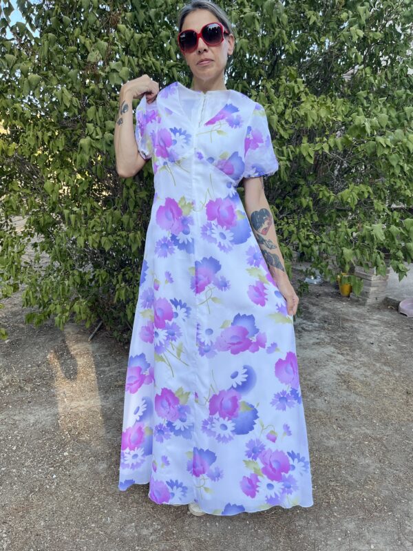 vestido vintage años 70
