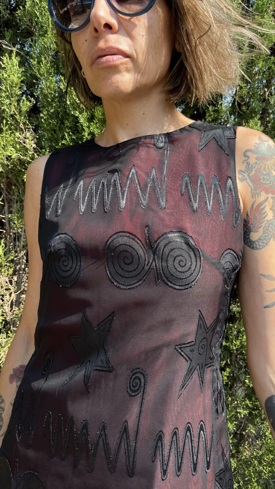 Vestido Vintage Años 90 de la firma "Picotazos", Hecho en España - Imagen 3