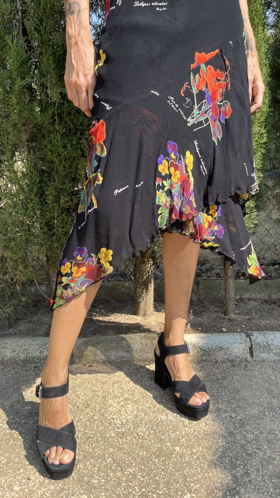 Vestido René Derhy en Viscosa Estampada – Años 90 - Imagen 7