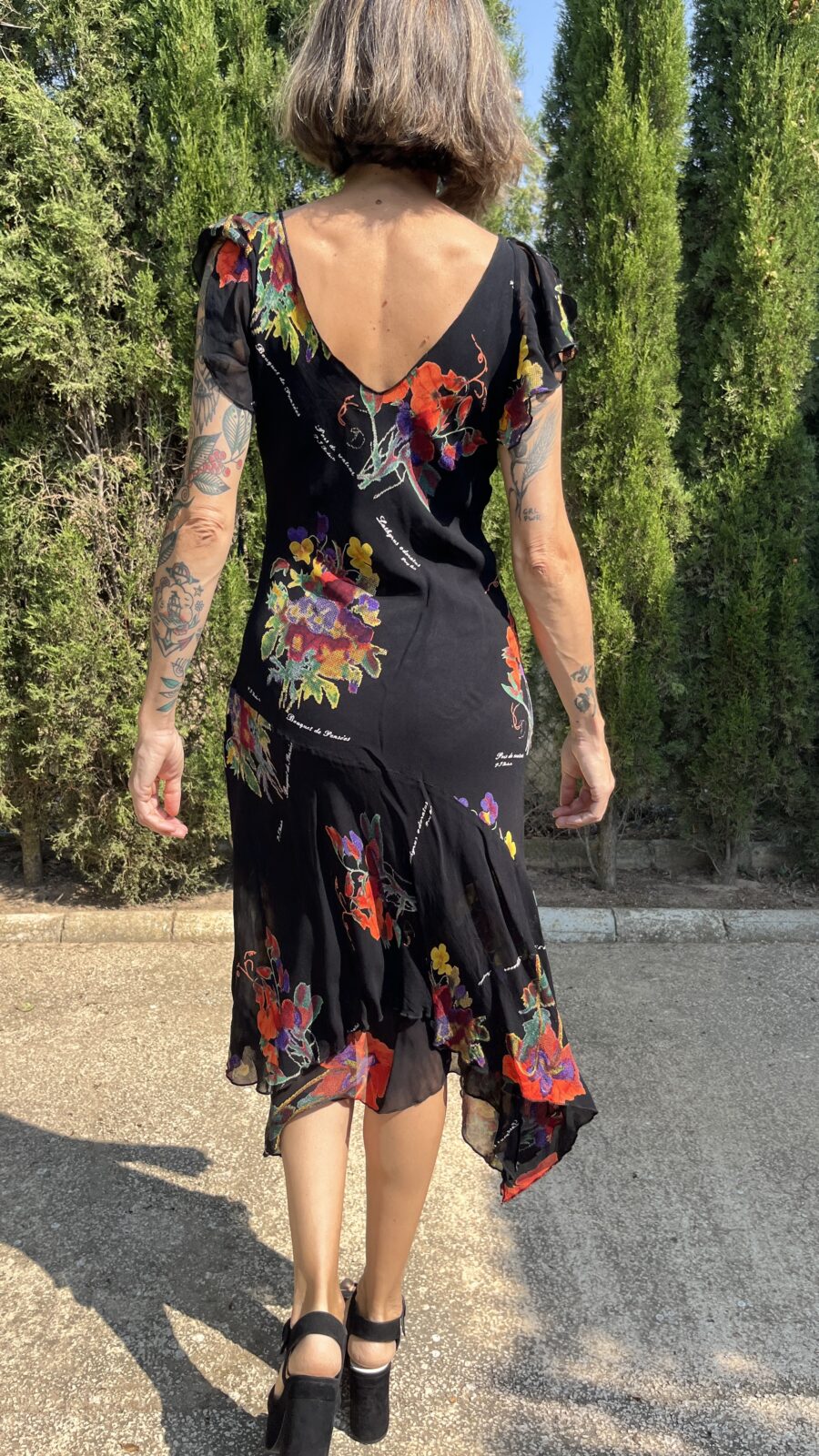 Vestido René Derhy en Viscosa Estampada – Años 90 - Imagen 10