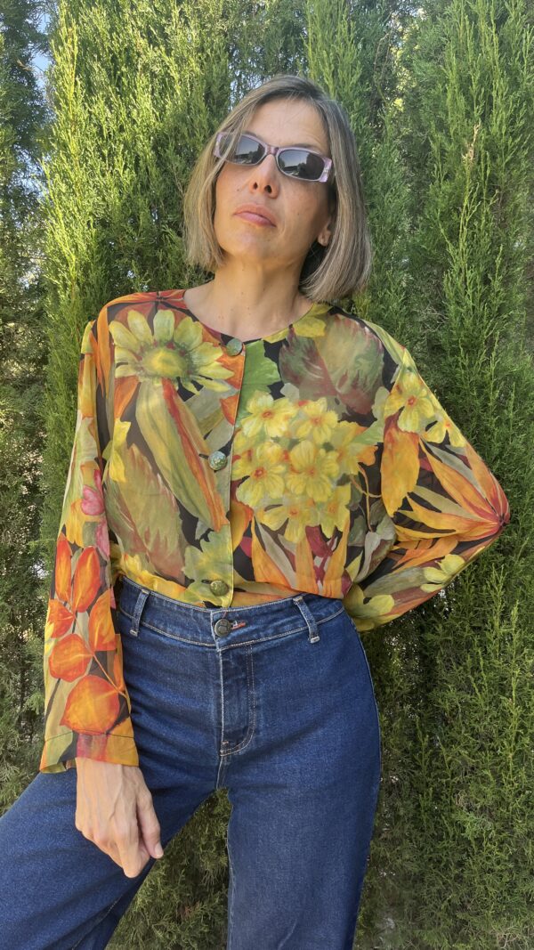 blusa vintage gasa