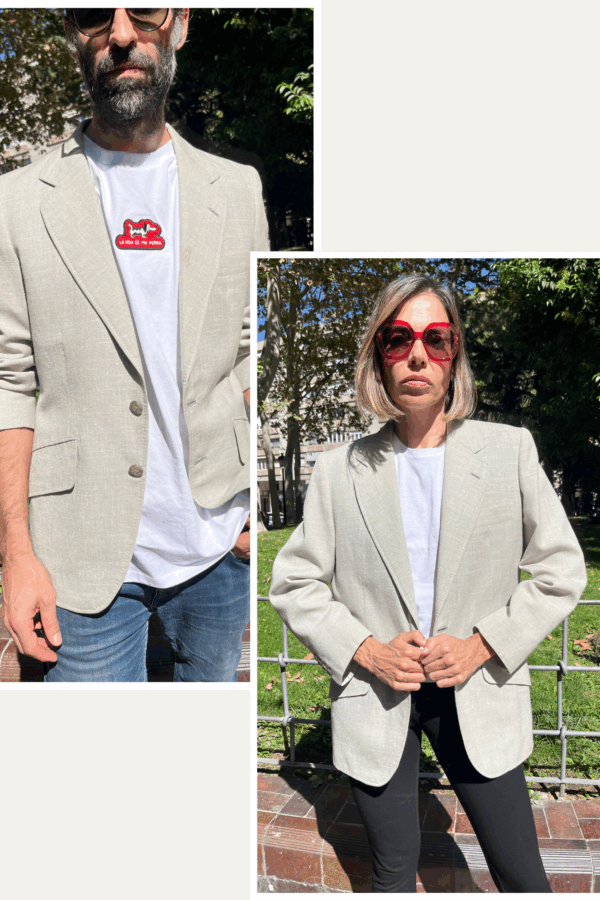 Blazer sastrero gris piedra “Juan Francisco” Madrid, encargo 1979