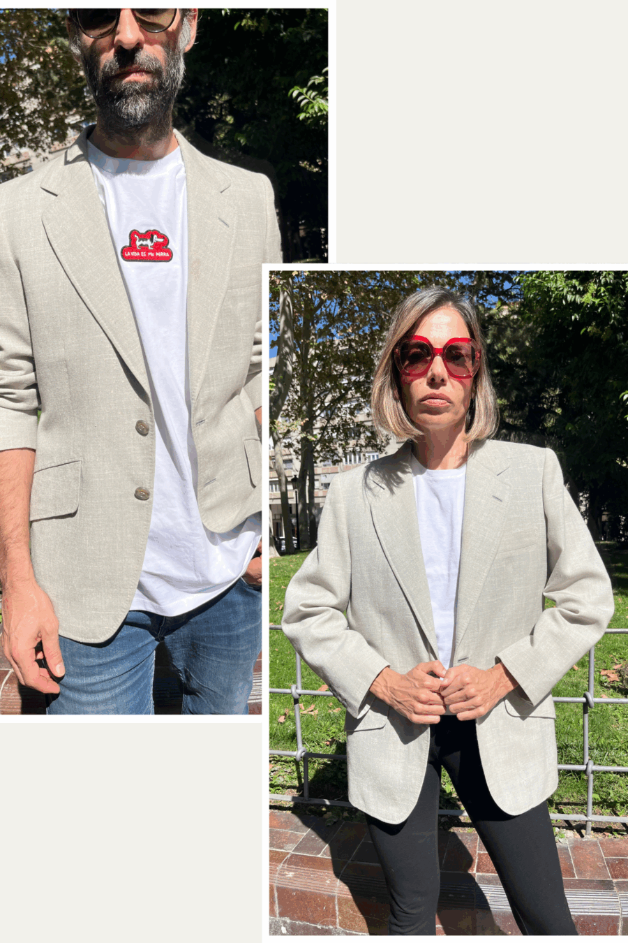 Blazer sastrero gris piedra “Juan Francisco” Madrid, encargo 1979
