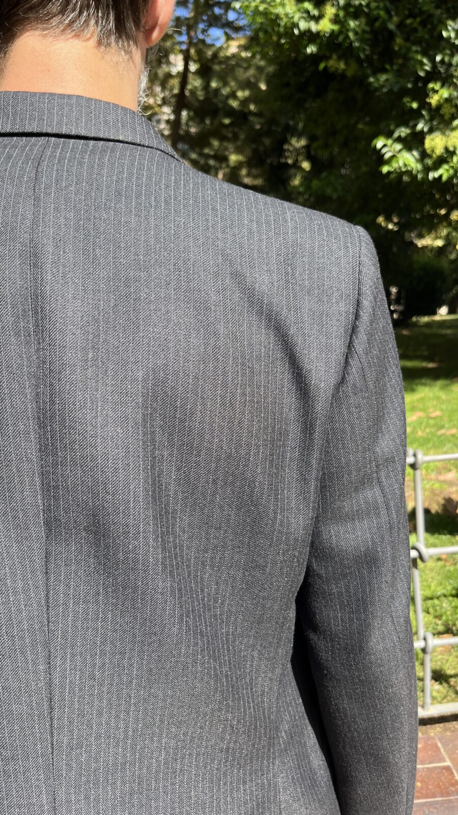 Blazer raya diplomática gris antracita finales de los 80 - Imagen 14