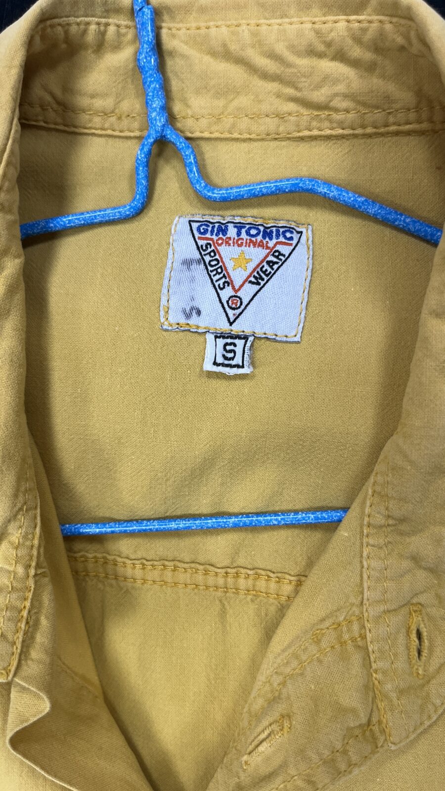 Camisa vintage unisex en algodón mostaza (años 90) - Imagen 16