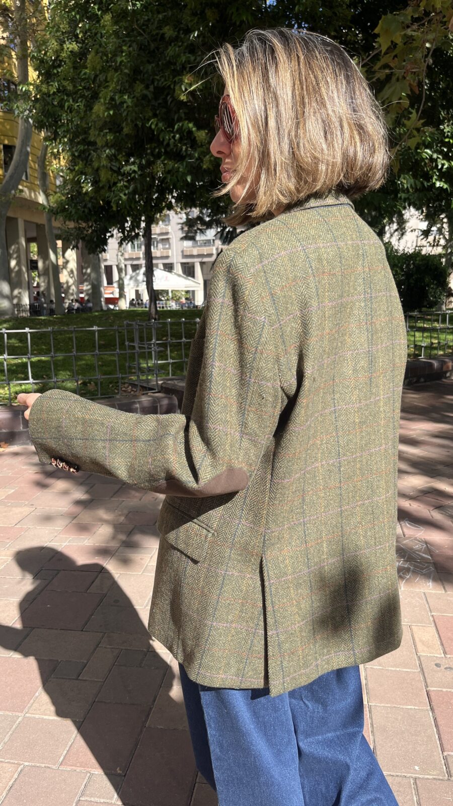 Americana tweed espiga en lana Merino Emidio Tucci Años 90 - Imagen 6