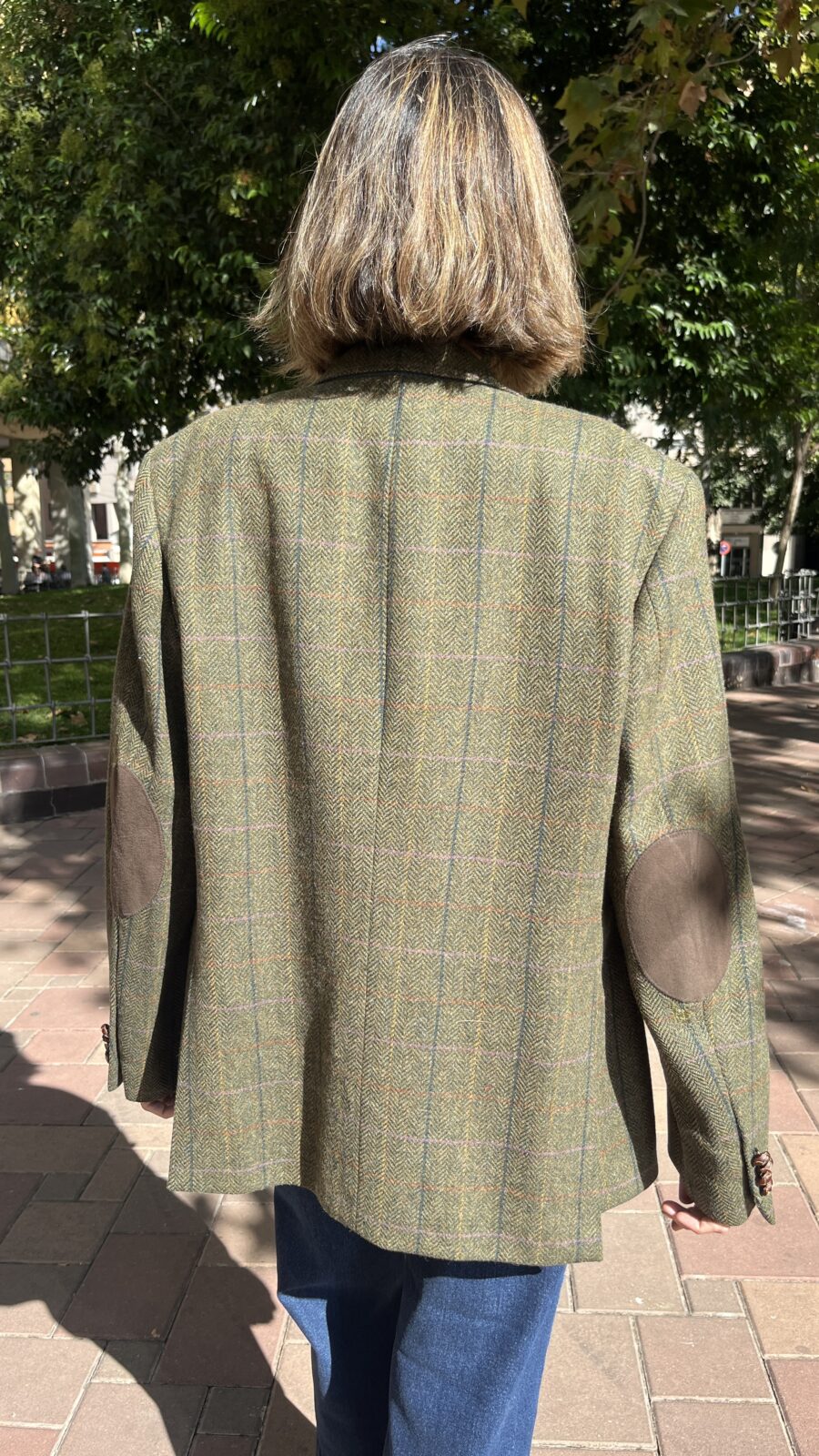 Americana tweed espiga en lana Merino Emidio Tucci Años 90 - Imagen 10